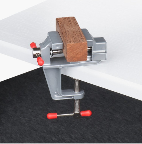 Small bench vise aluminum - small,