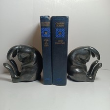 Pair of Heavy Brass Rabbit