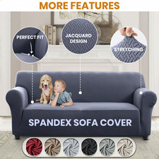 Elastic Stretch Sofa Covers Slipcover Protector Settee 1/2/3/4 Seater Premium