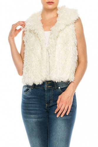 Faux fur vest - fur,