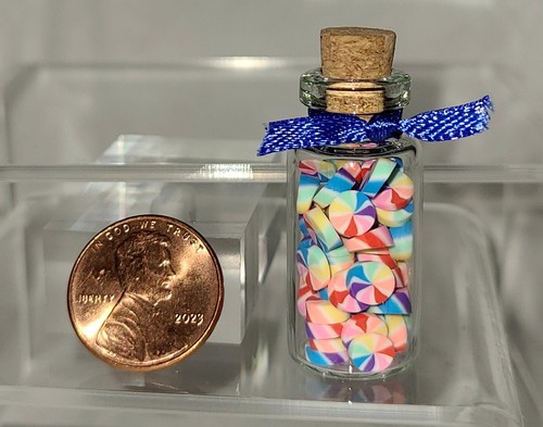 Miniature jar filled - , with