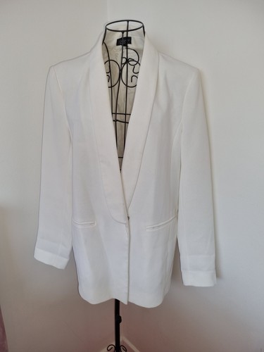 Topshop white blazer 14 - white,