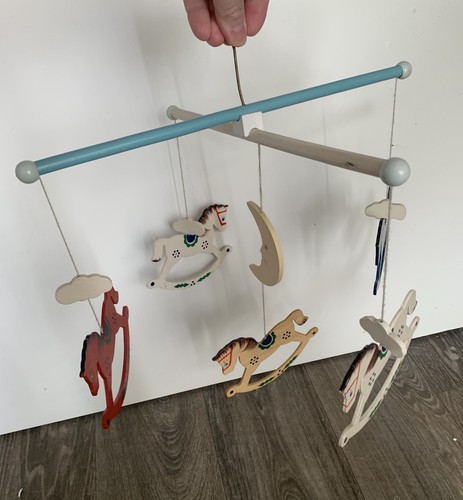 Vintage wooden mobile rocking - vintage,
