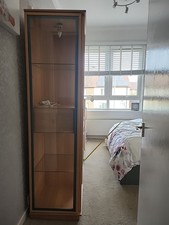 Display Cabinet Glass Doors With Two  Drawers standard Size