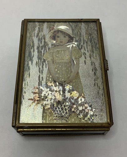 Small vintage brass glass - small,