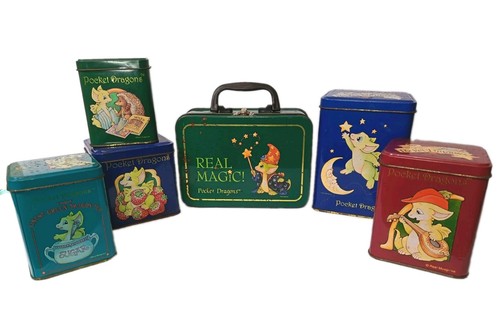 Vintage pocket dragons tins - vintage,