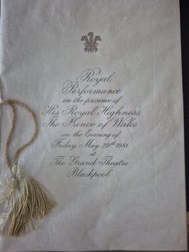 Royal performance programme - royal,