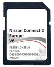 Nissan Connect 2 navigation map V6 Sat nav SD update UK/EU,Juke,Leaf, 2021-2022