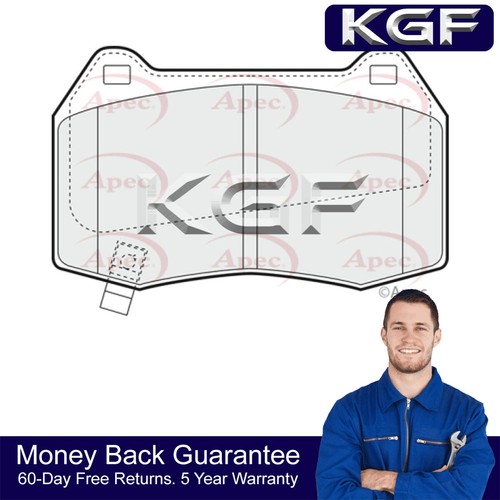 Kgf front brake - pads, fits