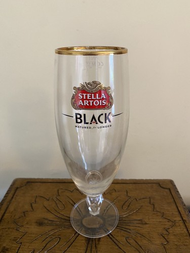 Stella artois black pint glass - artois,