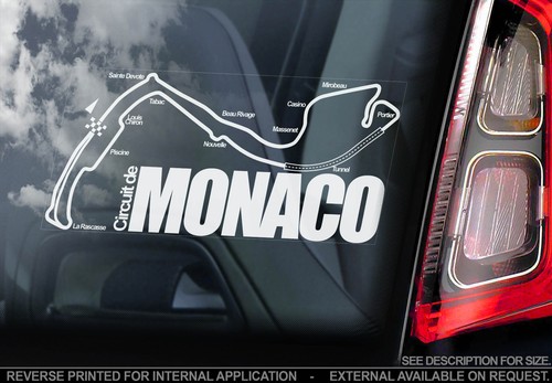 Monaco car window sticker - -,