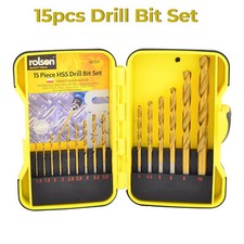 15pcs Twist Drill Bits HSS