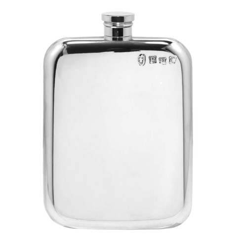 6oz pewter hip - pewter, with