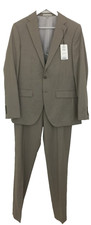 M&S Men's Size 38R Beige Slim Fit 2 Piece Suit NWOT F1