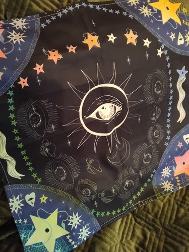 Eye star tarot - eye,star,tarot, cloth,soft