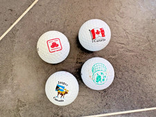 4 golf balls with Canadian