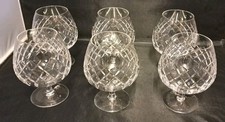 Six Tudor Crystal Brandy