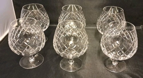 Six tudor crystal - six, brandy