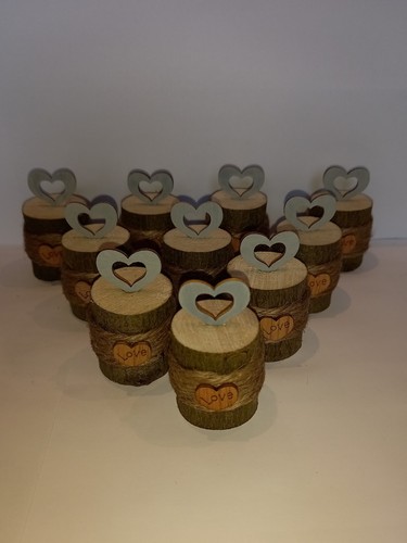 10x rustic grey heart - , wedding