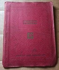 Churchill Gear Machines RED RING GEAR SHAVING MACHINE Operators Handbook 1959