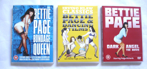 Bettie page dvds 3 - bettie, x