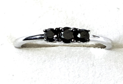Natural black diamond three - diamond,