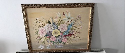 Still life floral oil - floral,