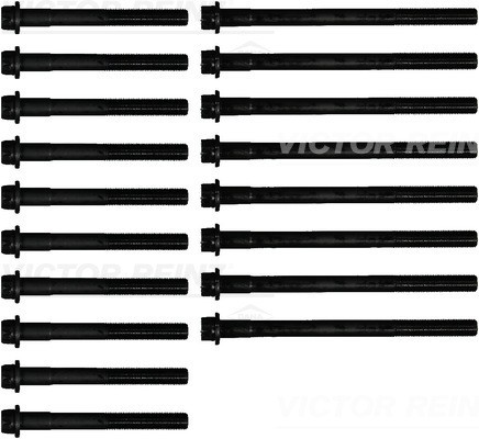 Cylinder head bolt - head, set