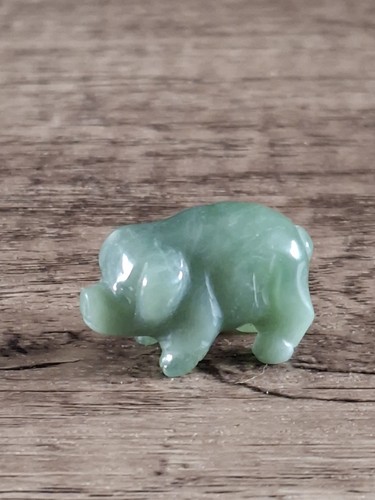 Miniature hand carved - miniature, green