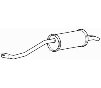 Quality rear exhaust silencer - quality,