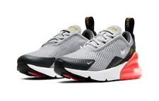 Nike Air Max 270 (PS) Kids Trainers AO2372 022 Grey/Orange Size UK 10 to 2.5