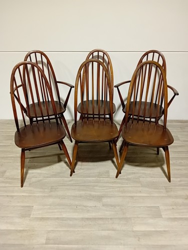 Ercol hoop back chairs - back, set