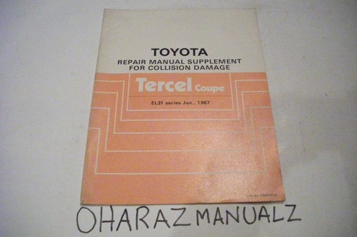 Toyota tercel coupe repair - tercel,