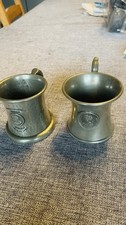 Two Pewter Mugs Issued By