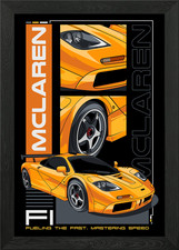 Iconic Mclaren Car Framed Wall