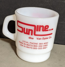 RARE Galaxy Glass Stackable Cup SunLine Van Dyke Salvage Yard Cedar Rapids Iowa