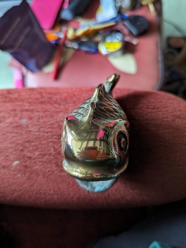 Vintage brass fish - vintage,