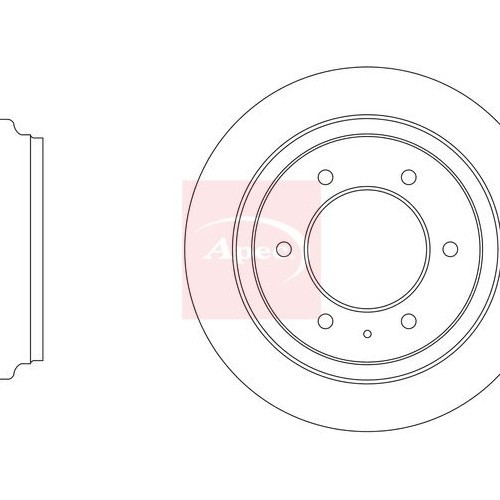 Apec brake disc dsk2016 - brake,
