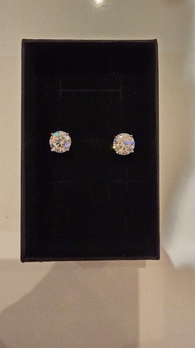 2ct moissanite stud - , earrings