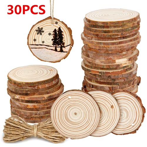 Pcs wood slices cm - pcs, 5-6