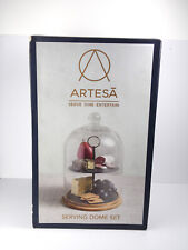 Artesà 2-Tier Serving Stand/Cake Dome, Glass Cloche Food Display Cover