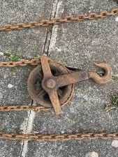 Vintage Block And Tackle winch 