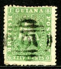British Guiana  QV 24¢ Green