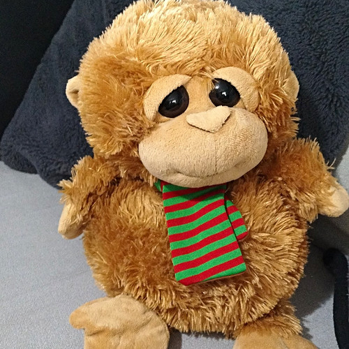 Plush stuffed monkey - plush, soft