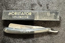 Vintage CARL FRIEDRICH ERN Crown & Sword Straight Razor 1166 German Made & Case
