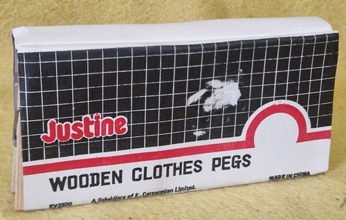 Vintage justine wooden clothes - vintage,