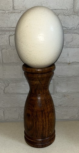 Vintage ostrich egg turned - vintage,