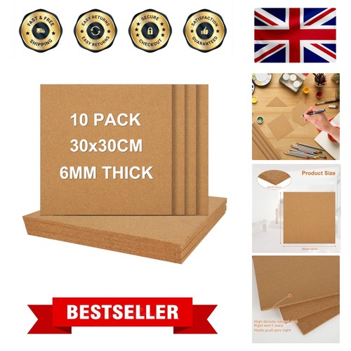 10pcs 6mm thick cork - thick, board