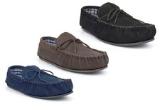 Mens Moccasin Slippers Size 6