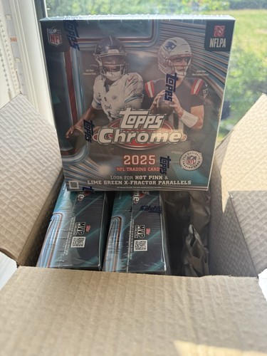 2025 topps chrome nfl - 2025, box